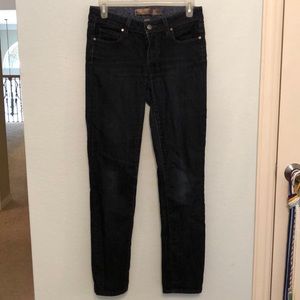 Paige Denim- Skyline Straight Legged Dark Jeans